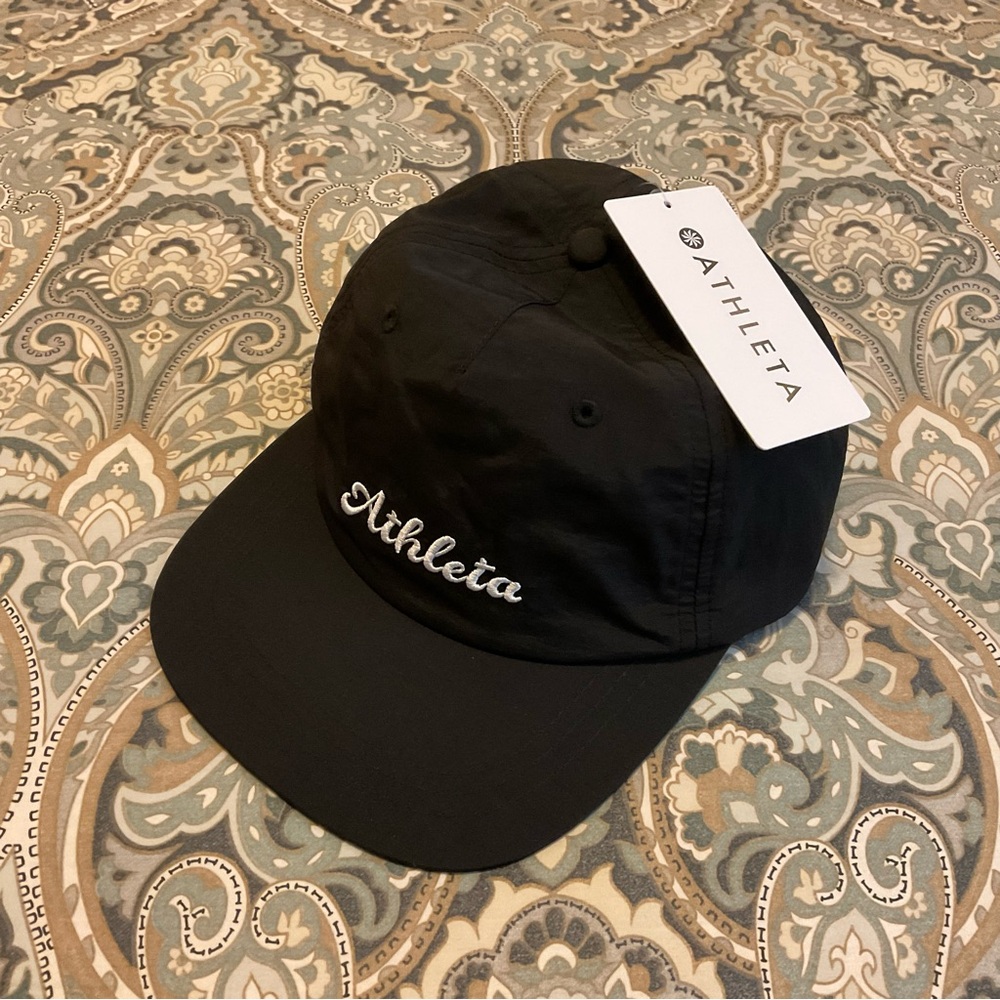 NWT Athleta Retro Black Cap Hat